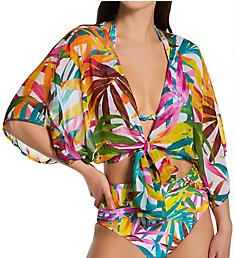 Bleu Rod Beattie Fantasy Island Chiffon Shirt Cover Up FI23866
