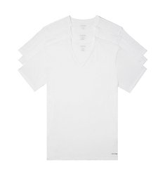 Calvin Klein Big & Tall Cotton Classic V-Neck T-Shirt - 3 Pack NB2923