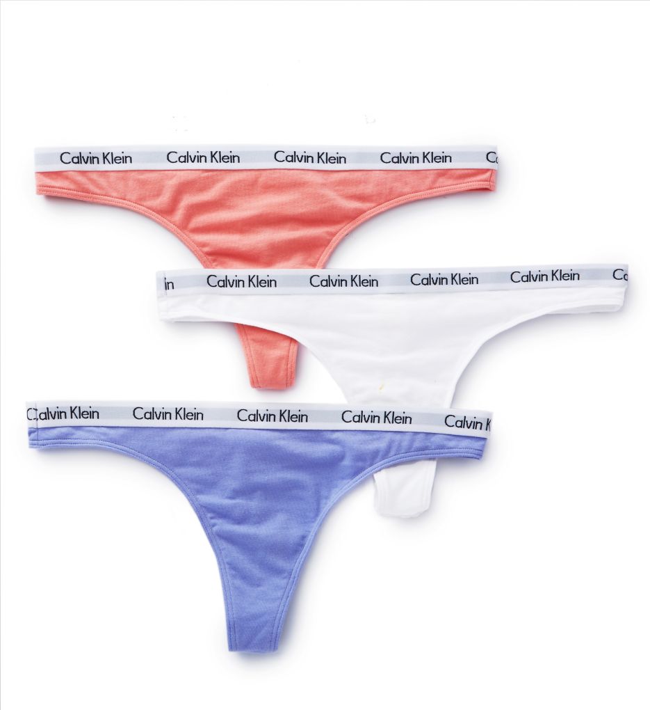 Calvin Klein Carousel Thong - 3 Pack QD3587 Calvin Klein Carousel Thong - 3 Pack QD3587