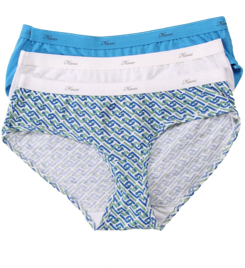 Hanes Cotton Hipster Panties - 3 Pack D41L Hanes Cotton Hipster Panties - 3 Pack D41L