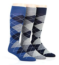 Polo Ralph Lauren Big and Tall Classic Argyle Cotton Socks - 3 Pack 8091XLE