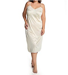 Shadowline Plus Size Full Slip with Wide Lace 1360X