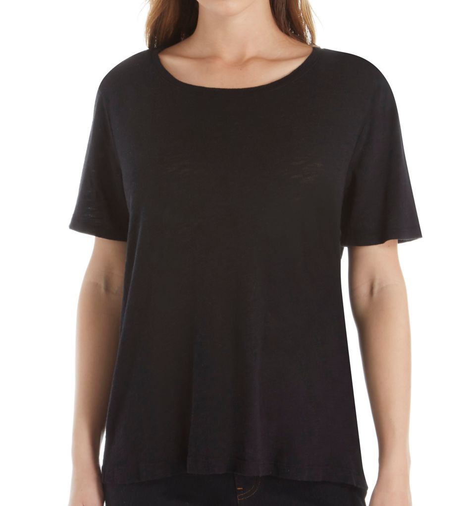 Splendid Cotton Modal Slub Zoe Short Sleeve Crew Neck Tee RF8K330