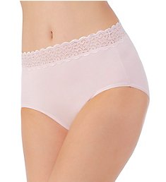 Vanity Fair Flattering Lace Cotton Stretch Brief Panty 13396