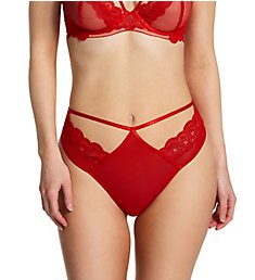 Wolf & Whistle Maisie Lace Trim High Waist Thong Panty W883