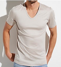 Zimmerli Sea Island Luxury Cotton V Neck T-Shirt 2861442